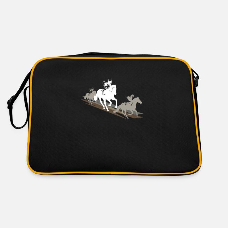 Cadeau course de chevaux chevaux équitation Proverbes Sac Retro