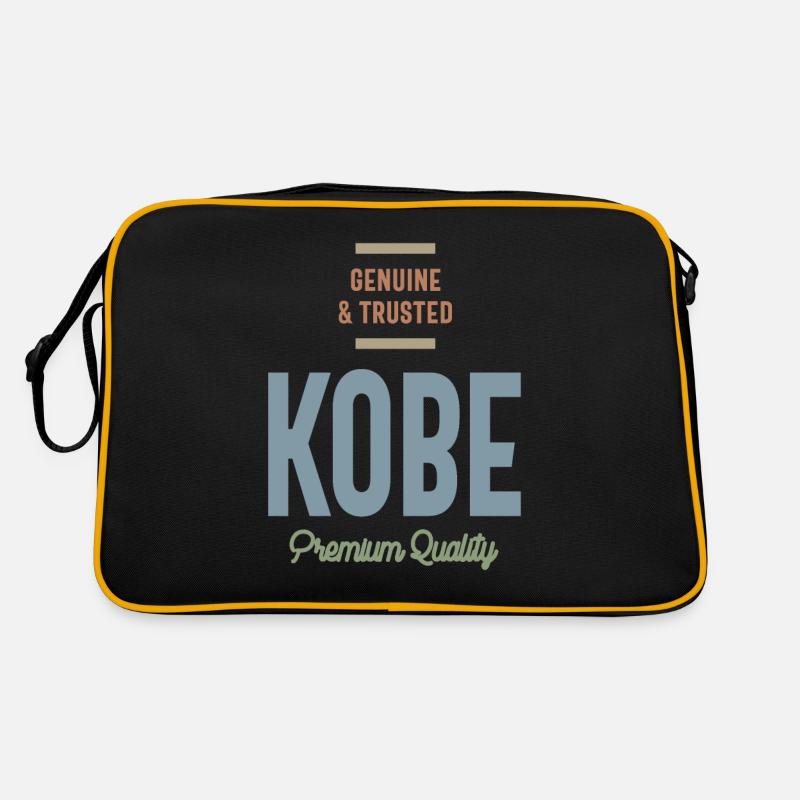 Kobe personalisierte Name Geburtstagsgeschenk Retro Tasche
