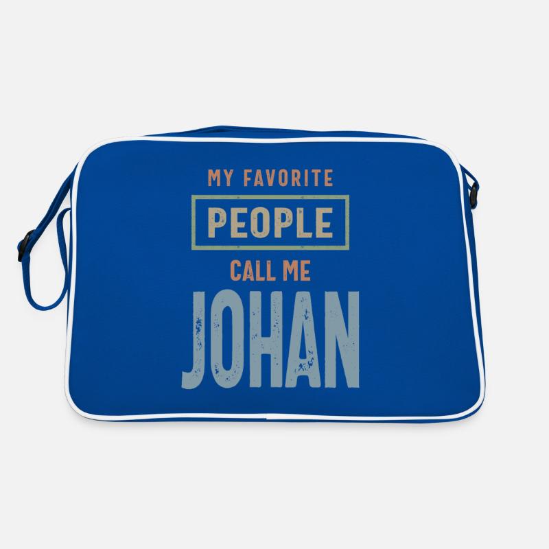 Johan personalisierte Name Geburtstagsgeschenk Retro Tasche