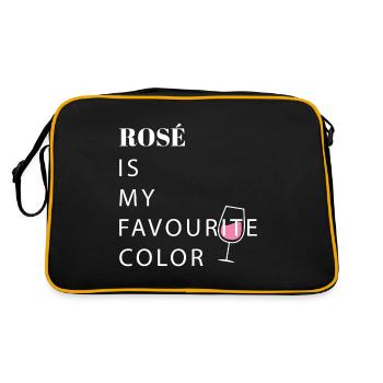 rose favourite color vin cadeau fête alcool - Sac Retro - noir/or - Dos