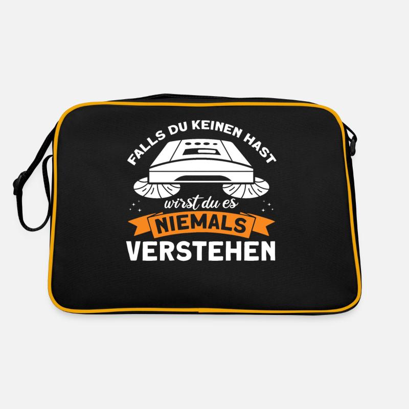 Putzkraft Hausfrau Saugroboter Geschenk Retro Tasche