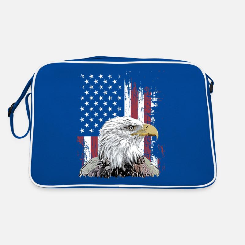 Independence Eagle American Flag Eagle Sac Retro