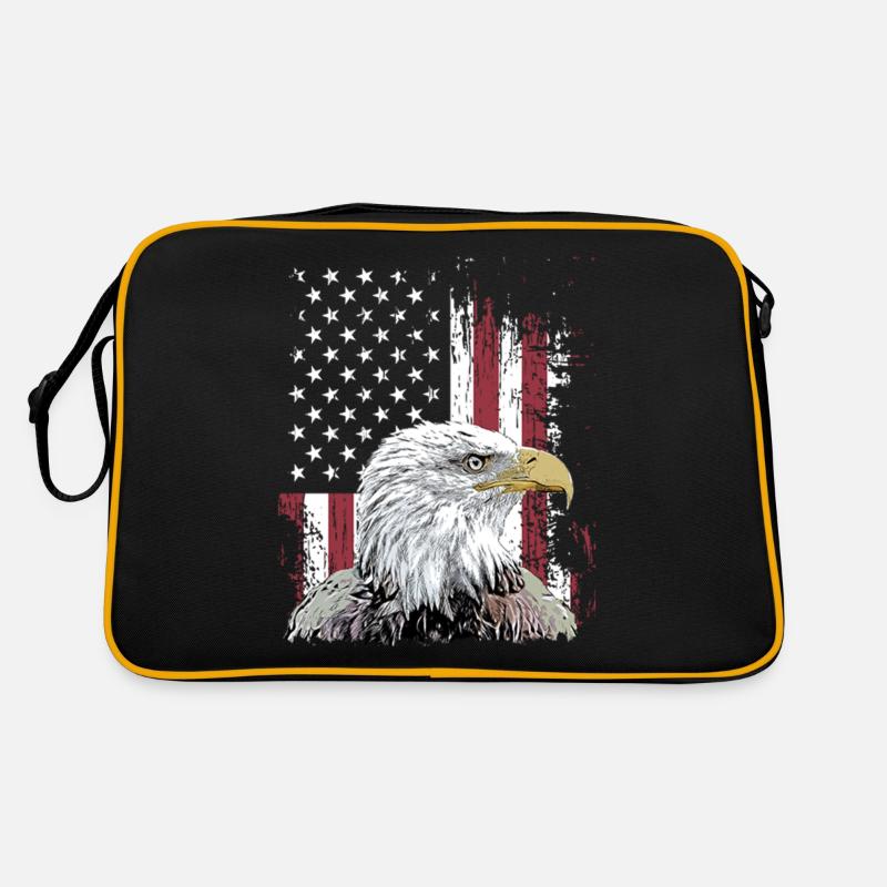 Independence Eagle American Flag Eagle Sac Retro