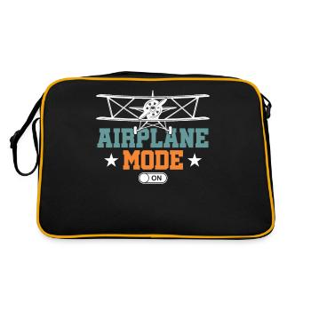 Avion Mode Pilote Aérien Avion - Sac Retro - noir/or - Dos