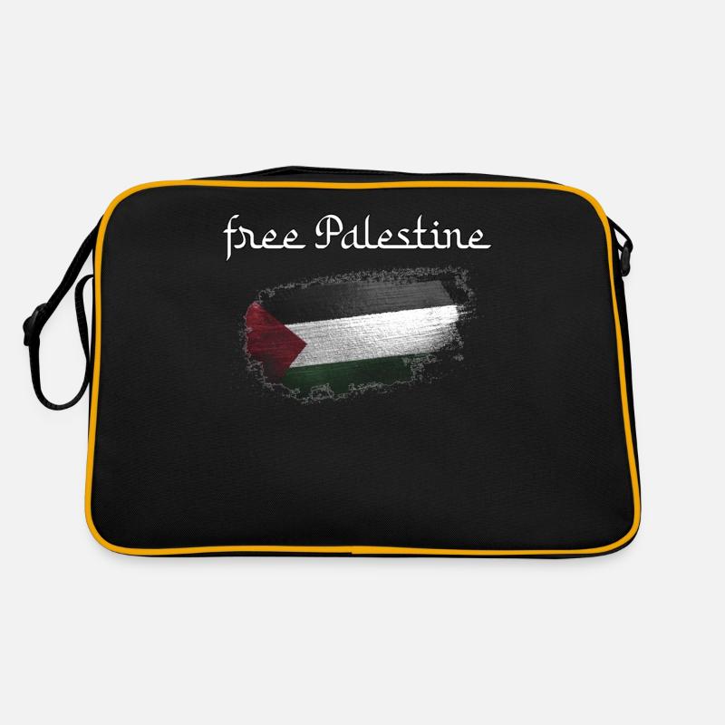 Palästina retro arabisch Flagge Geschenkidee Retro Tasche