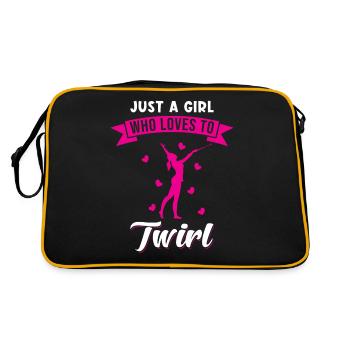 Baton Twirling Sort Sport Twirl - Sac Retro - noir/or - Dos