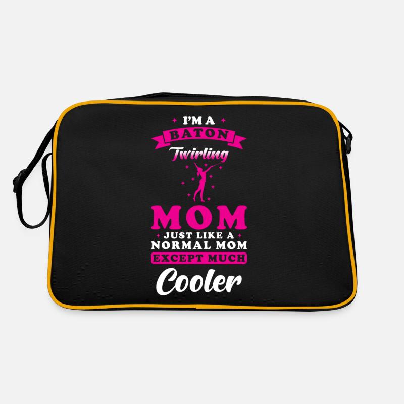 Twirling Mom Sport Twirl - Retro Tasche - Schwarz/Gold