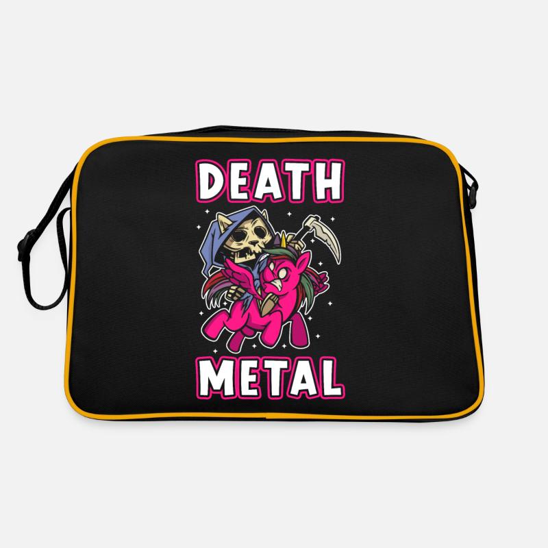 Death Metal Licorne - Sac Retro - noir/or