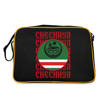 Chechnya Cadeau Grozny Ramzan Kadyrov Noxchi - Sac Retro - noir/or - Dos
