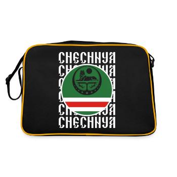 Chechnya Cadeau Grozny Ramzan Kadyrov Noxchi - Sac Retro - noir/or - Dos