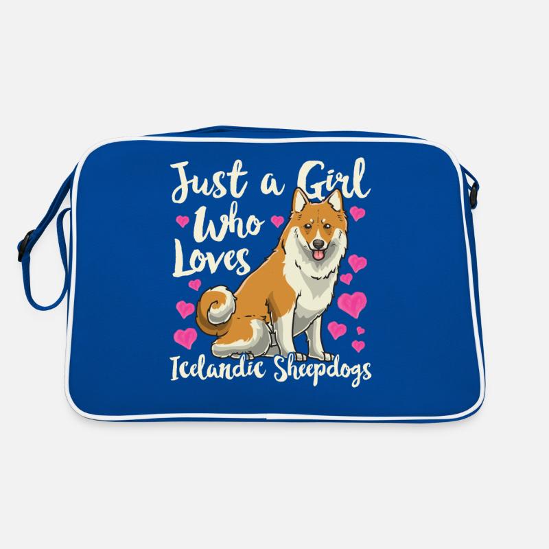 Icelandic Spitz Dog Icelandic Spitz Dog Retro Bag