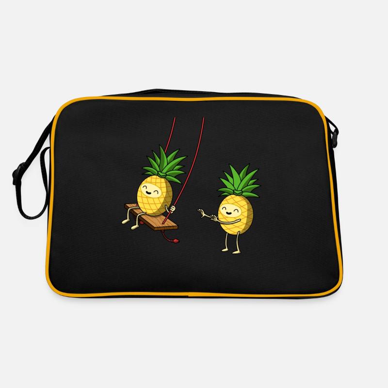 Swinging Pineapple Ananas Geschenk Retro Tasche
