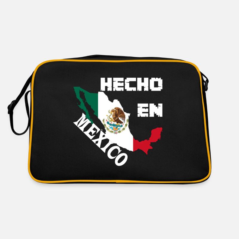 Hecho En Mexico Eagle mexicain - Sac Retro - noir/or