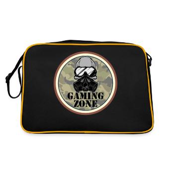 Gaming Zone Computer Video Games Gamer - Retro Bag - black/gold - Back