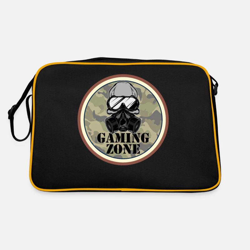 Gaming Zone Computer Video Games Gamer - Retro Bag - black/gold