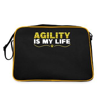 Agility is my Life Hundesport Club - Sac Retro - noir/or - Dos
