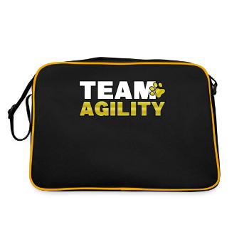 Équipe Agility Chiens équipe sport école de chien cadeau - Sac Retro - noir/or - Dos