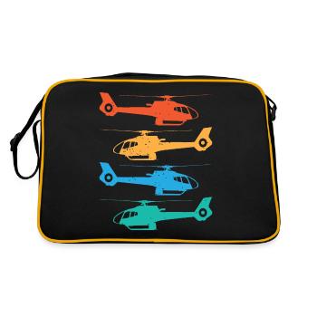 Hélicoptère rétro Sunset - Sac Retro - noir/or - Dos