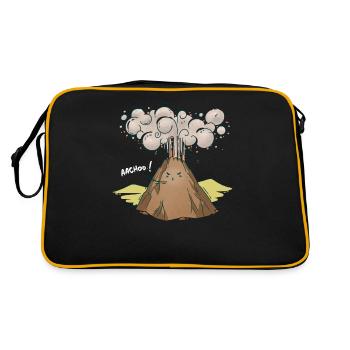 Vulkan - Retro Tasche - Schwarz/Gold - Hinten