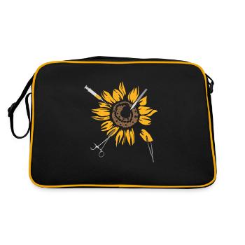 Surgical Scrub Surgeon Sunflower Surgery Intern - Retro Tasche - Schwarz/Gold - Hinten