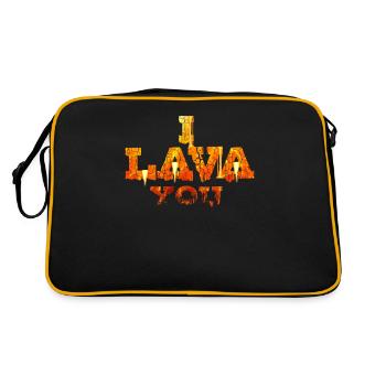 Géologue Amour De l’Amour Cadeau Vulcain - Sac Retro - noir/or - Dos