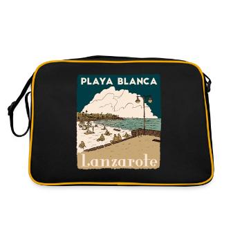 PLAYA BLANCA LANZAROTE - Sac Retro - noir/or - Dos