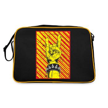 Le punk du Diable - Sac Retro - noir/or - Dos