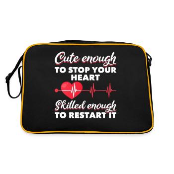 Infirmière drôle Médecine Carrières Humour - Sac Retro - noir/or - Dos