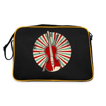 Violon instrument rétro violons rétro joueur - Sac Retro - noir/or - Dos