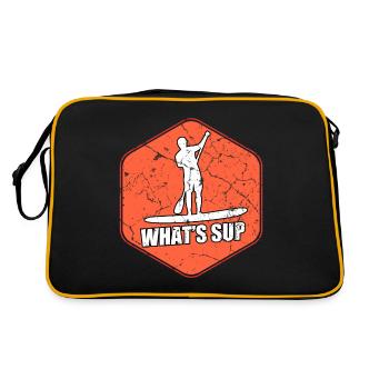 SUP Stand UP Paddle Paddle bateau - Sac Retro - noir/or - Dos
