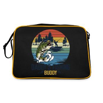 Daddy and Daddy's Fishing Buddy - Retro Bag - black/gold - Back
