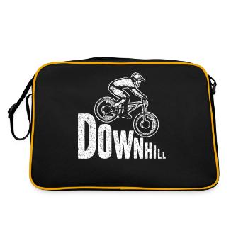 Downhill - Mountain Bike MTB Bike - Retro Bag - black/gold - Back