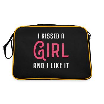 Lesbienne lesbienne lesbiennes LGBT Arc-en-ciel Cadeau - Sac Retro - noir/or - Dos