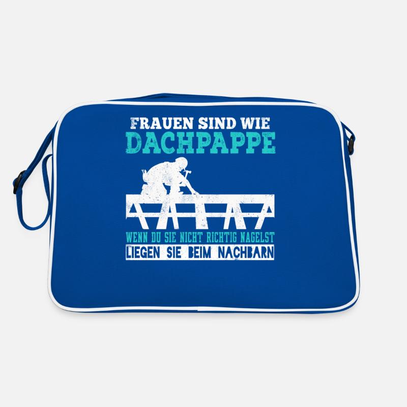 Dachdecker Dachdecken Dachspengler Dach Geschenk Retro Tasche