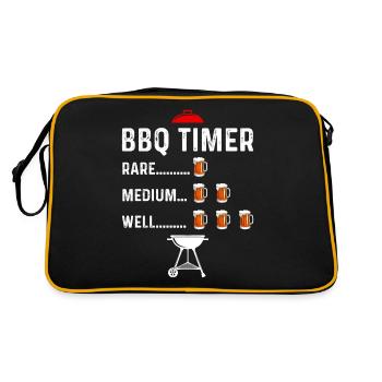 Grillen BBQ Grillmeister Barbecue Geschenk - Sac Retro - noir/or - Dos