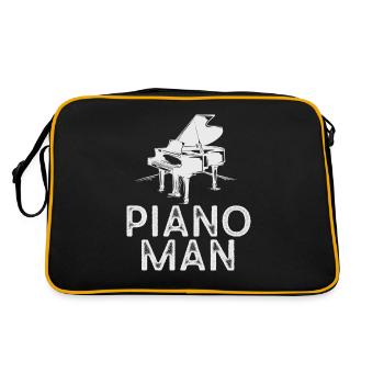 Professeur de piano Instrument musical Compositeur - Sac Retro - noir/or - Dos