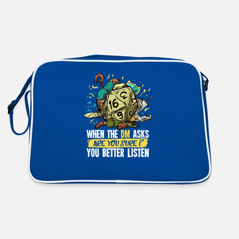D20 Rollenspiel Geschenk für einen Dungeon Retro Tasche