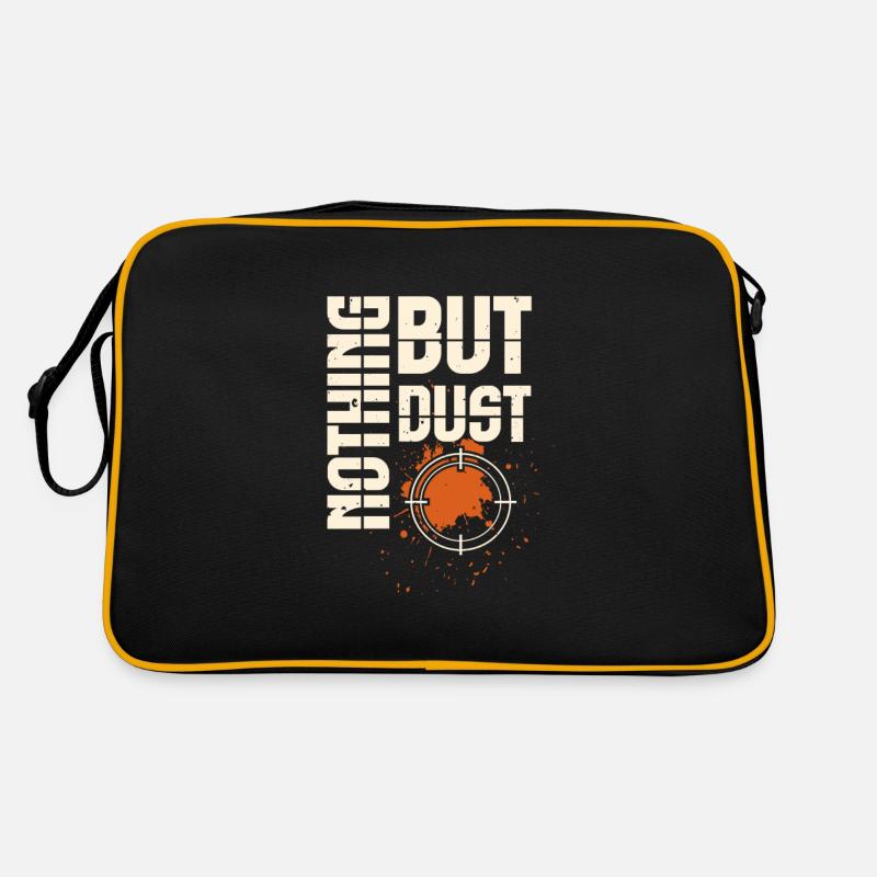 Shooting Skeet Shooting Clay Target Shooting - Retro Bag - black/gold