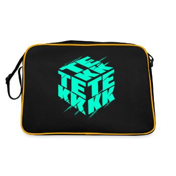 Tekk Music Hardtekk Musik & Raver - Sac Retro - noir/or - Dos