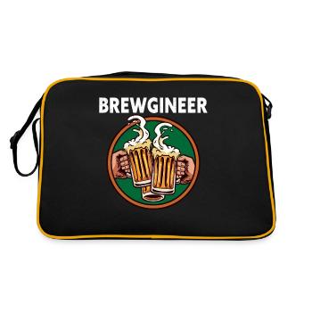 Brewgineer Homebrewing Craft Beer Brewmaster - Retro Bag - black/gold - Back