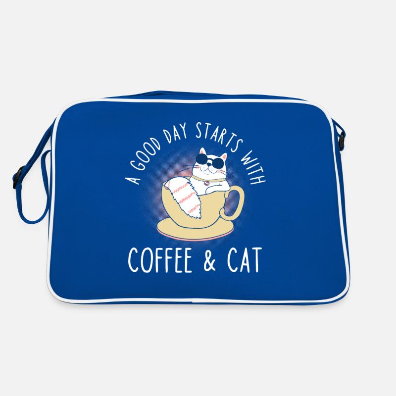 Kaffee Katze Spruch Sac Retro