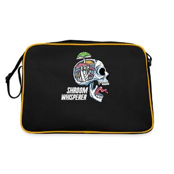 Mushroom picker Sponge Mushroom picker Mushroom finder collector - Retro Bag - black/gold - Back