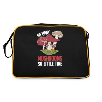 Mushroom picker Sponge Mushroom picker Mushroom finder collector - Retro Bag - black/gold - Back