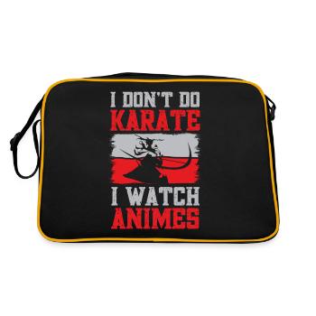 Anime Je regarde Anime - Sac Retro - noir/or - Dos
