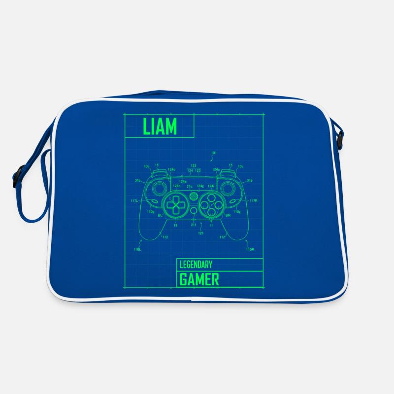 Liam Name Gift Personalized Legendary Retro Bag