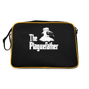 The Plaguefather Funny Middle Ages Plague Doctor - Retro Bag - black/gold - Back