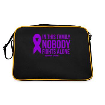 Crohn's Disease Awareness - Awareness fight against - Retro Bag - black/gold - Back