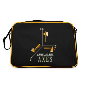 Maths - Sac Retro - noir/or - Dos