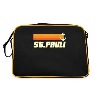 Sankt Pauli Retro St. Pauli Vintage Anker Hamburg - Retro Bag - black/gold - Back