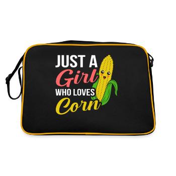 Mais Auf Dem Cob Tag Mädchen Lustig Mais Meme - Sac Retro - noir/or - Dos